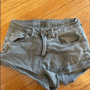 Refuge green Jean shorts